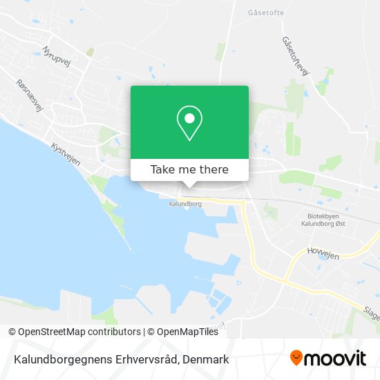 Kalundborgegnens Erhvervsråd map