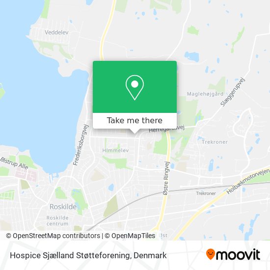 Hospice Sjælland Støtteforening map