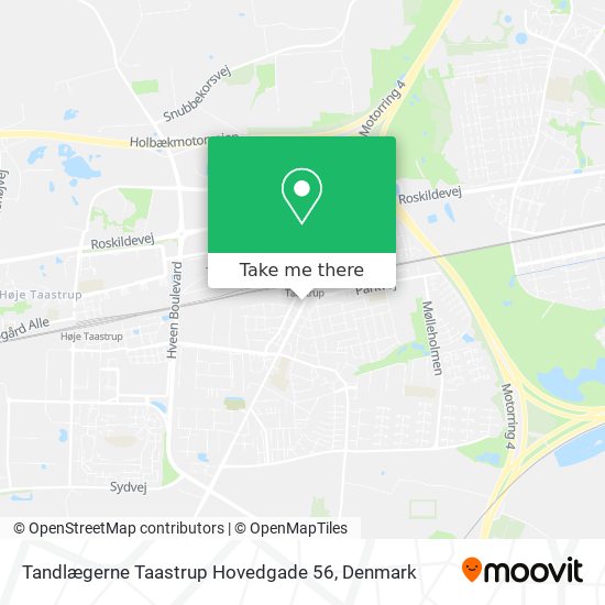 Tandlægerne Taastrup Hovedgade 56 map