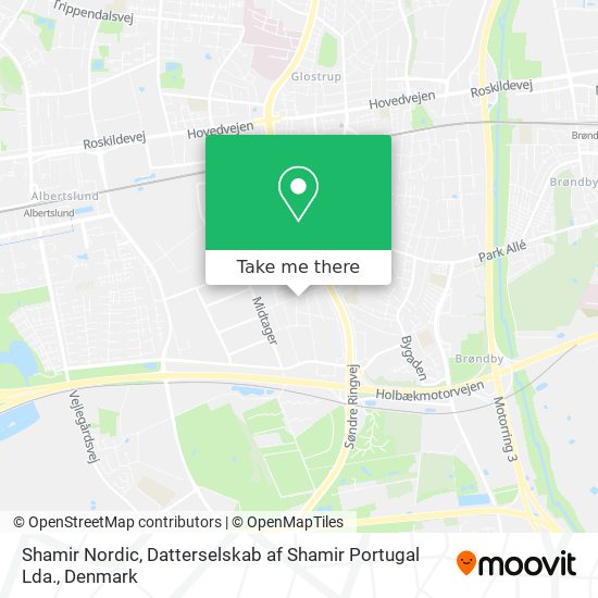 Shamir Nordic, Datterselskab af Shamir Portugal Lda. map