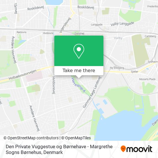 Den Private Vuggestue og Børnehave - Margrethe Sogns Børnehus map