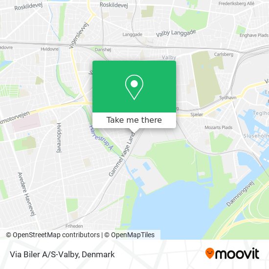 Via Biler A/S-Valby map