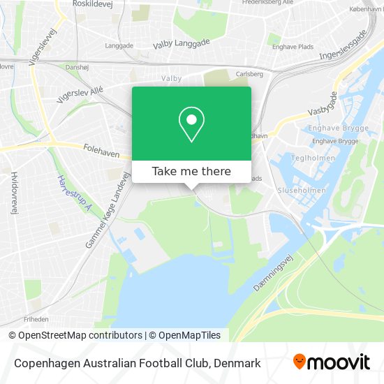 Copenhagen Australian Football Club map