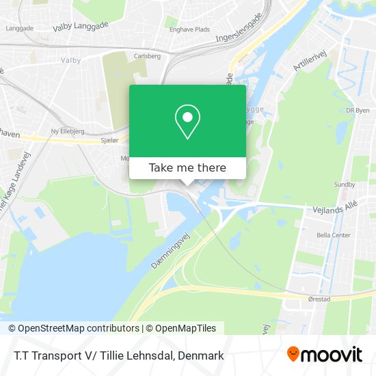 T.T Transport V/ Tillie Lehnsdal map