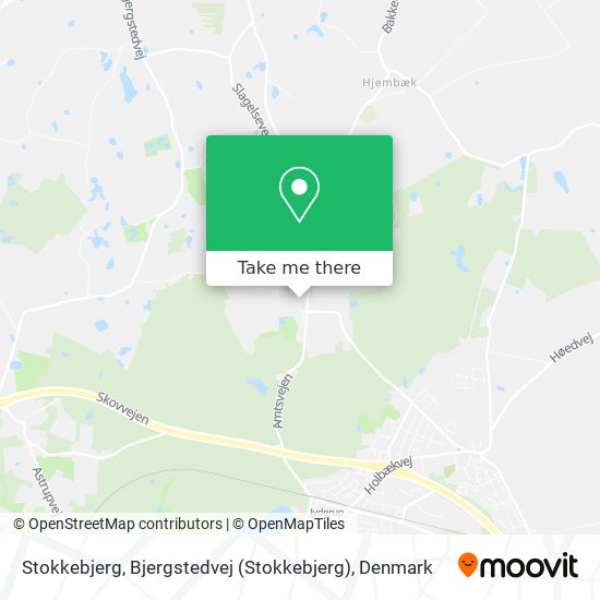 Stokkebjerg, Bjergstedvej map