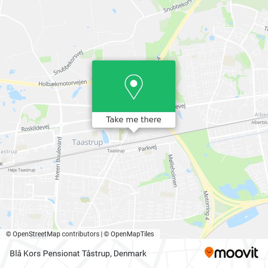 Blå Kors Pensionat Tåstrup map