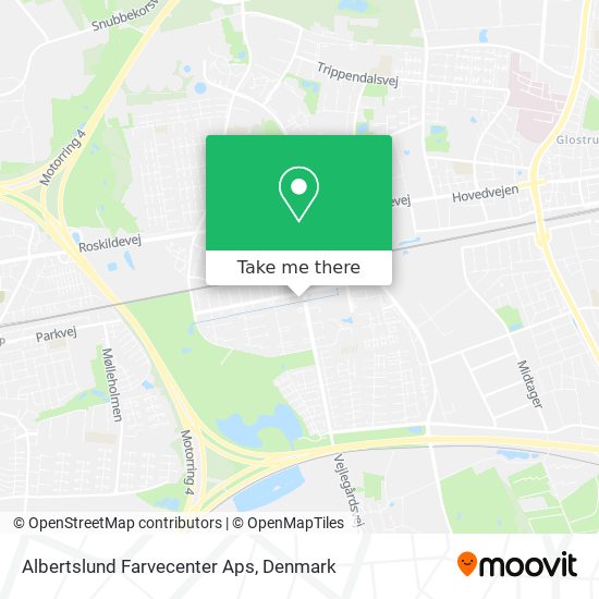 Albertslund Farvecenter Aps map