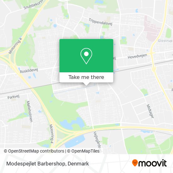 Modespejlet Barbershop map