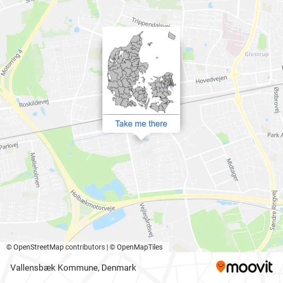 Vallensbæk Kommune map