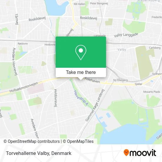 Torvehallerne Valby map
