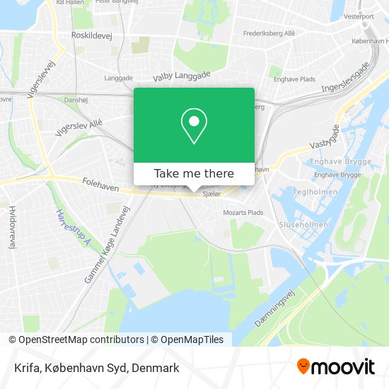 Krifa, København Syd map
