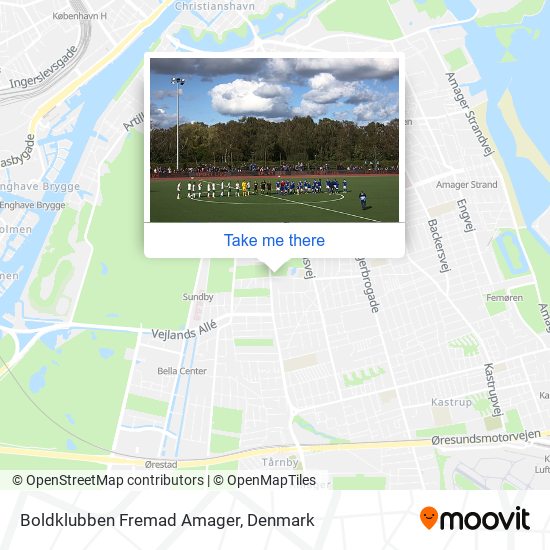 Boldklubben Fremad Amager map