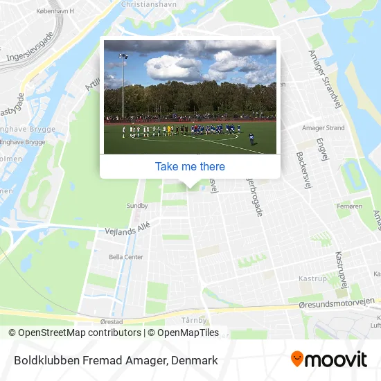 Boldklubben Fremad Amager map