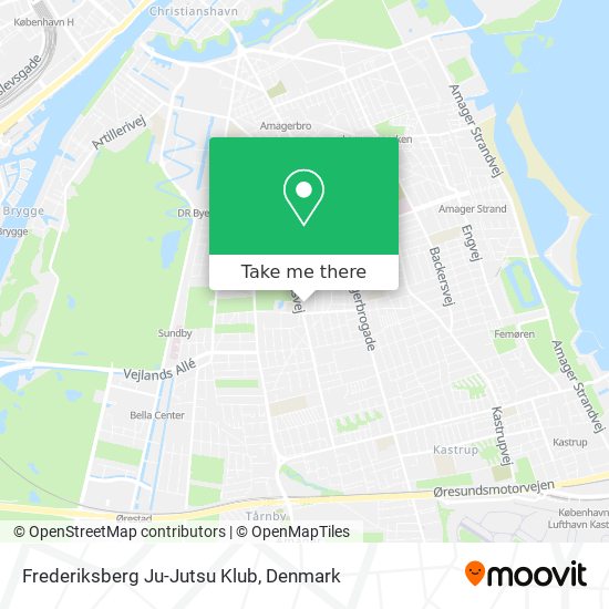 Frederiksberg Ju-Jutsu Klub map