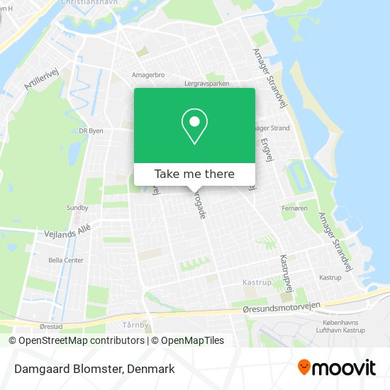Damgaard Blomster map