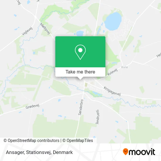 Ansager, Stationsvej map