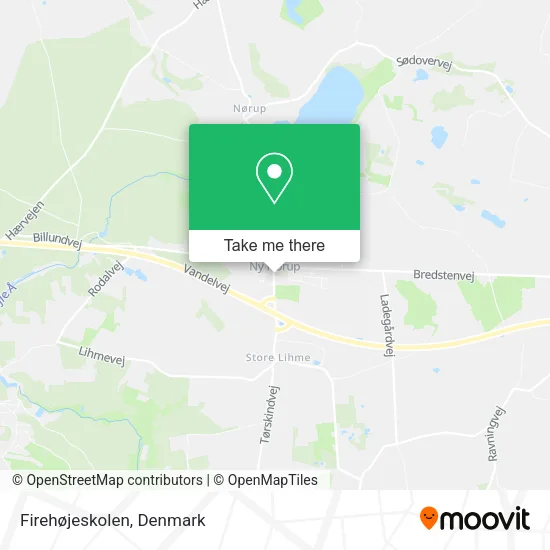 Firehøjeskolen map