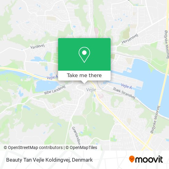 Beauty Tan Vejle Koldingvej map