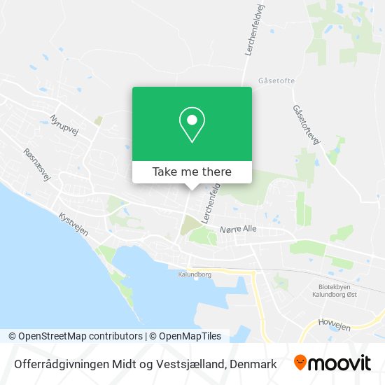 Offerrådgivningen Midt og Vestsjælland map