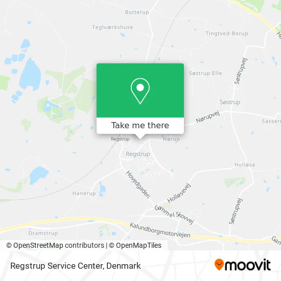 Regstrup Service Center map