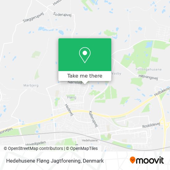 Hedehusene Fløng Jagtforening map