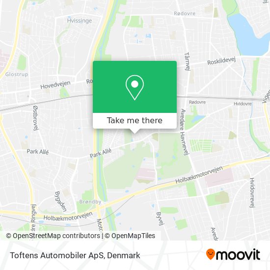 Toftens Automobiler ApS map