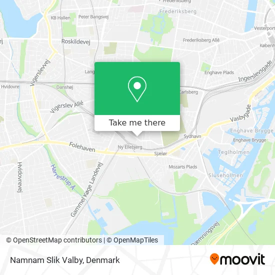 Namnam Slik Valby map