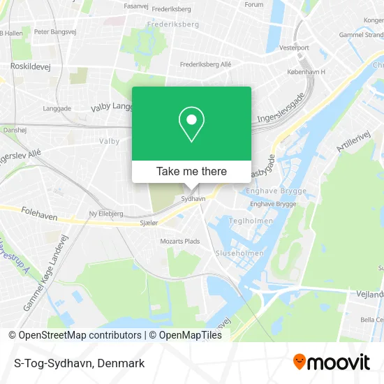 S-Tog-Sydhavn map