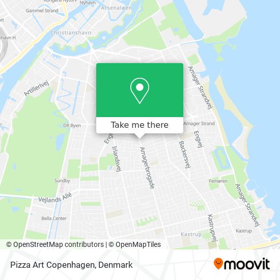 Pizza Art Copenhagen map