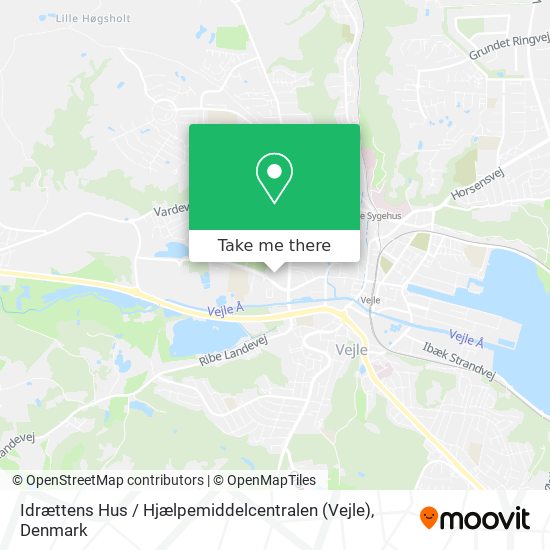 Idrættens Hus / Hjælpemiddelcentralen (Vejle) map