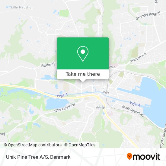 Unik Pine Tree A/S map