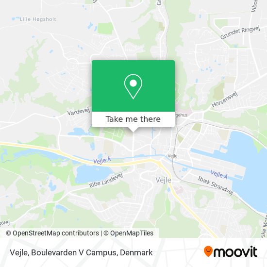 Vejle, Boulevarden V Campus map