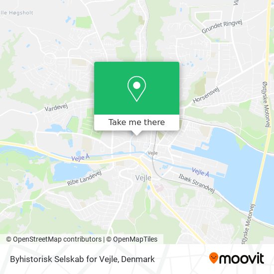 Byhistorisk Selskab for Vejle map