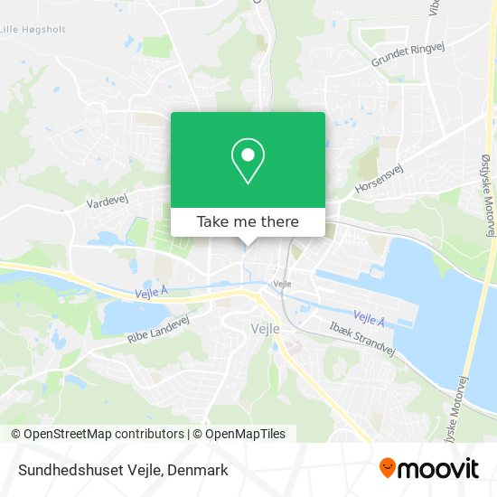 Sundhedshuset Vejle map