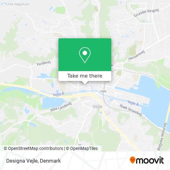 Designa Vejle map