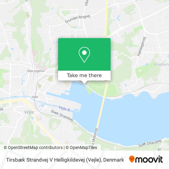 Tirsbæk Strandvej V Helligkildevej (Vejle) map
