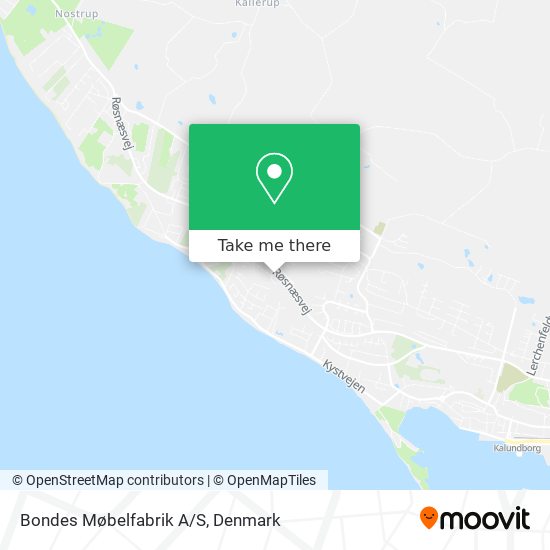 Bondes Møbelfabrik A/S map