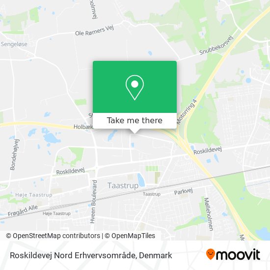 Roskildevej Nord Erhvervsområde map