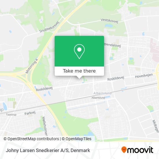 Johny Larsen Snedkerier A/S map