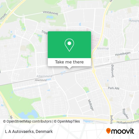 L A Autovaerks map