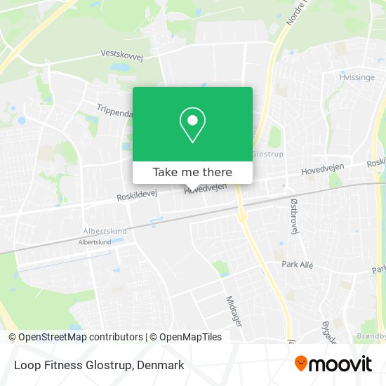 Loop Fitness Glostrup map