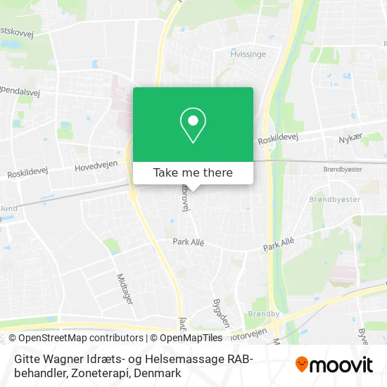 Gitte Wagner Idræts- og Helsemassage RAB-behandler, Zoneterapi map