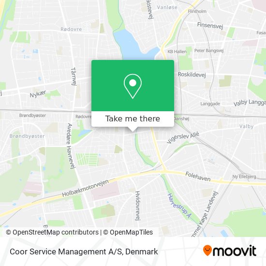 Coor Service Management A/S map