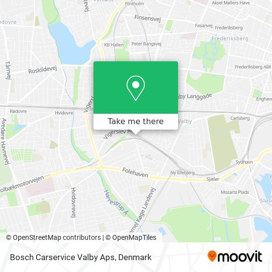 Bosch Carservice Valby Aps map