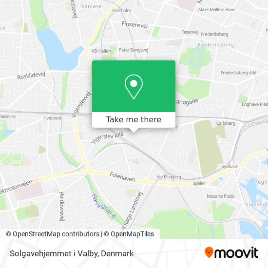 Solgavehjemmet i Valby map