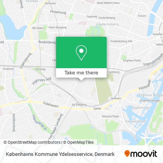 Københavns Kommune Ydelsesservice map