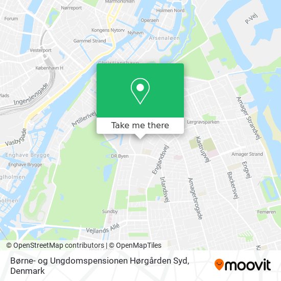 Børne- og Ungdomspensionen Hørgården Syd map