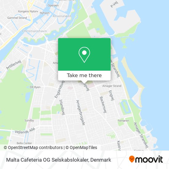 Malta Cafeteria OG Selskabslokaler map