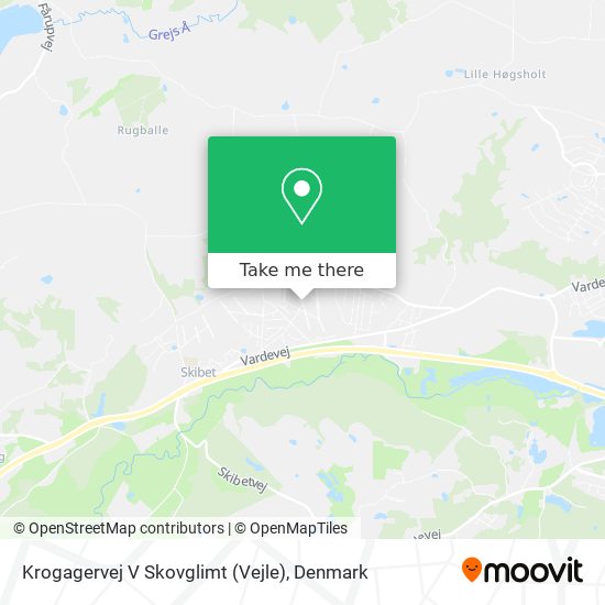 Krogagervej V Skovglimt (Vejle) map