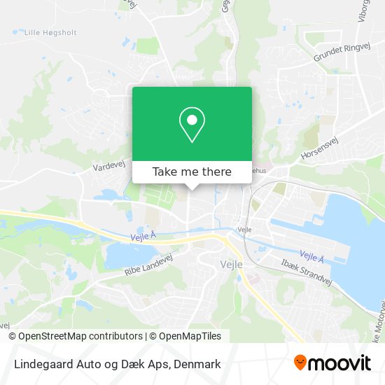 Lindegaard Auto og Dæk Aps map